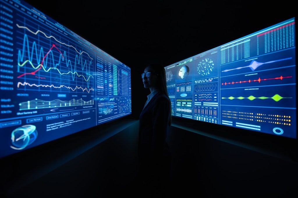 technology and computer screens